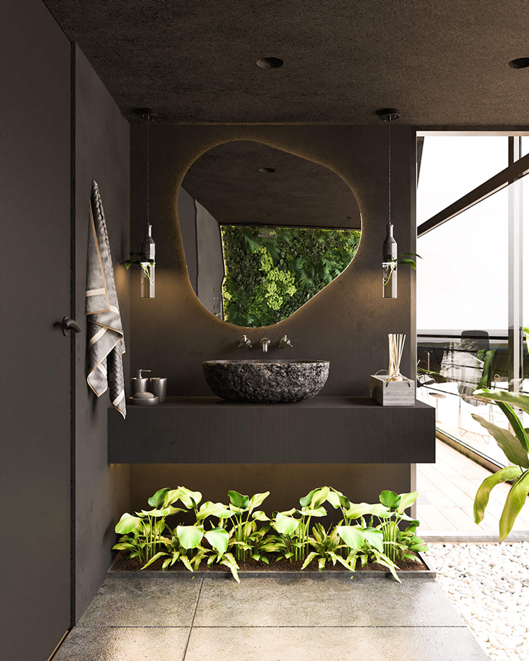 suspended house