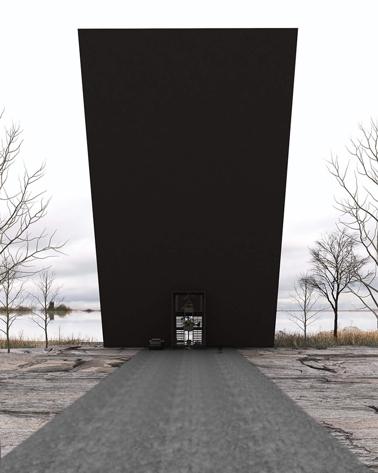 suspended house