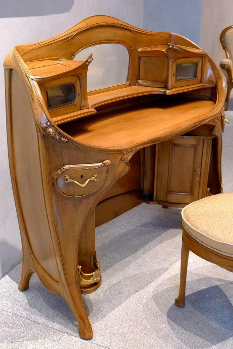 Art Nouveau desk by Hector Guimard