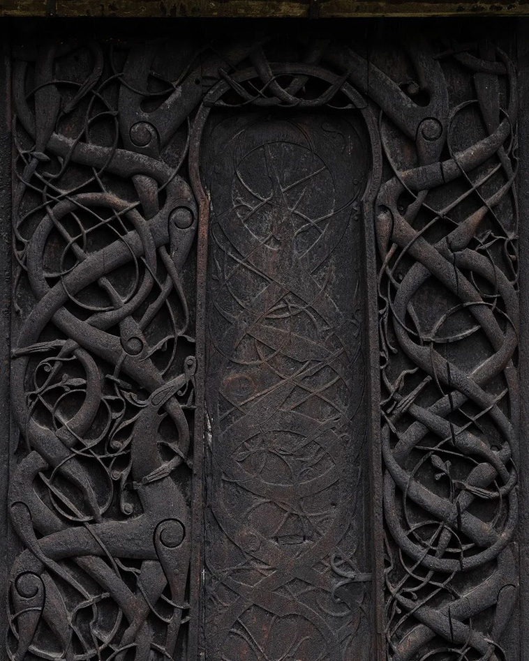 Urnes Stave Church engravings