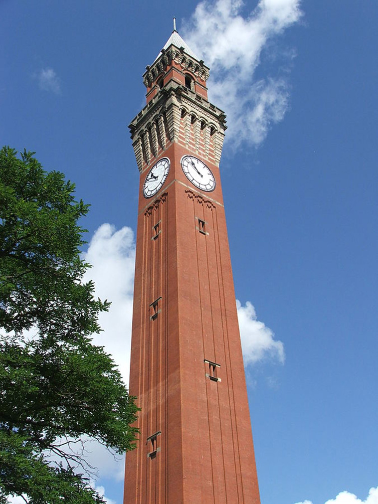 The Chamberlain Tower in the University of Birmingham.