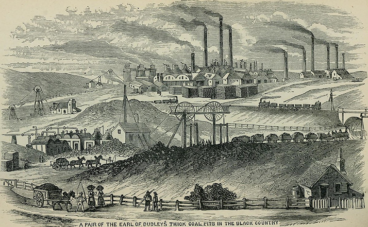 The Black Country, Birmingham, in 1870s