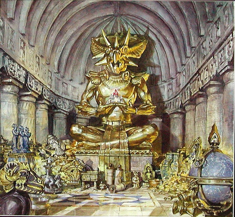 Gold statue of ogthar
