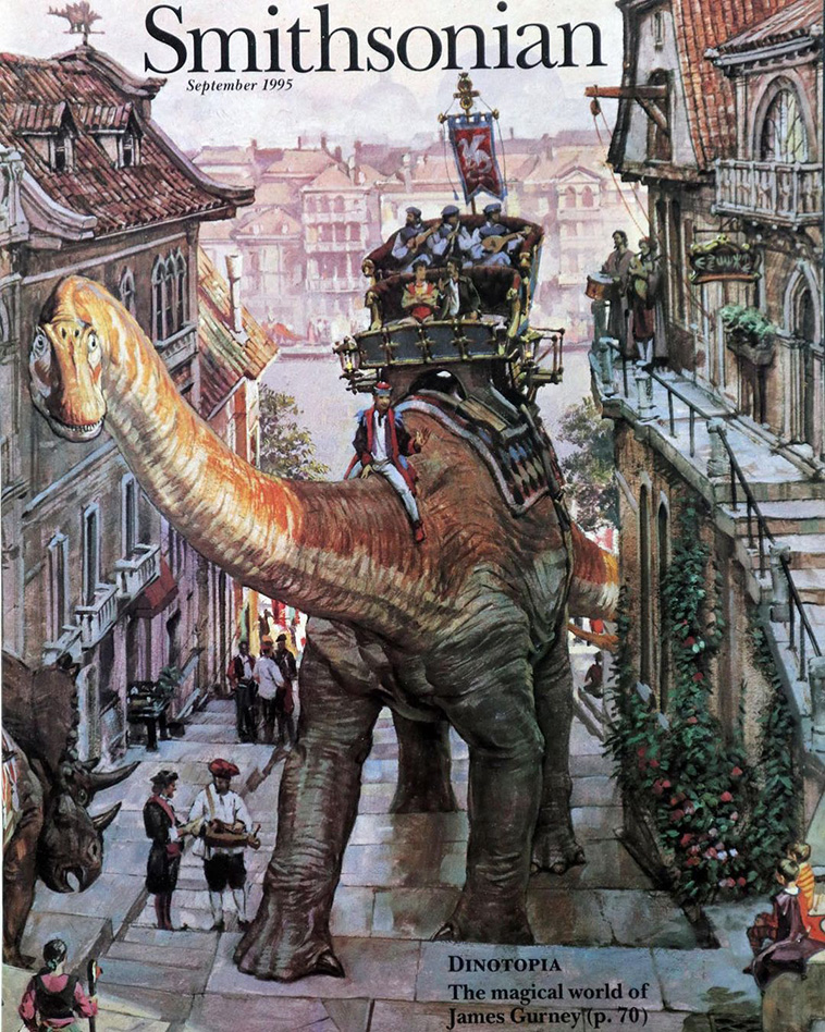 Dinotopia on Smithsonian magazie