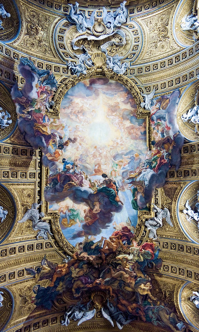 church of the gesu baroque ceilings