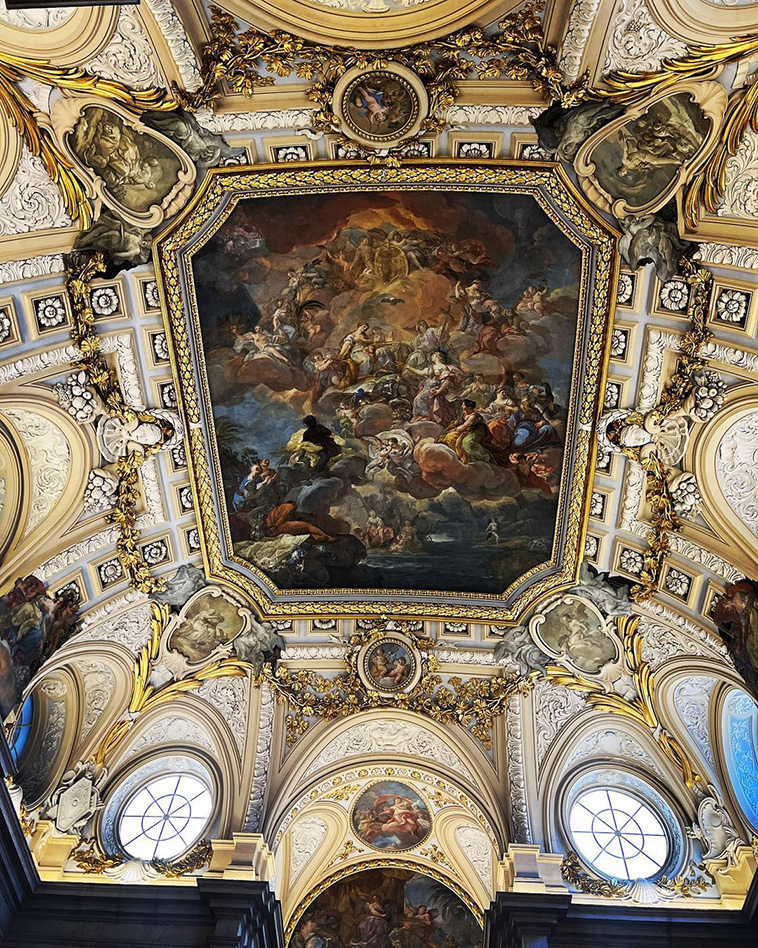 Royal palace of madrid, baroque ceilings