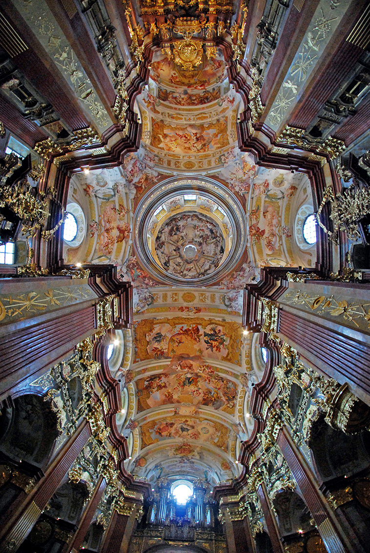 melk abbey, baroque ceilings