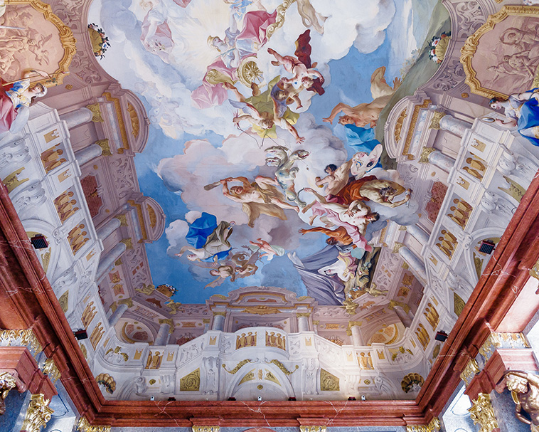 melk abbey, baroque ceilings