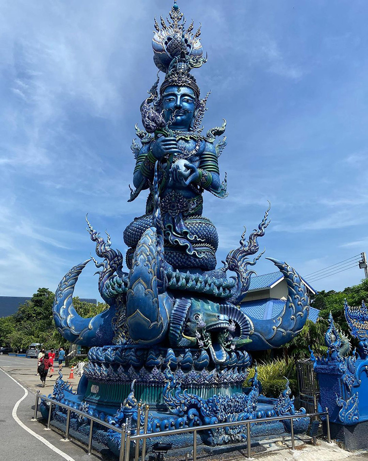 A mythological sculpture from Wat Rong Seur Ten 