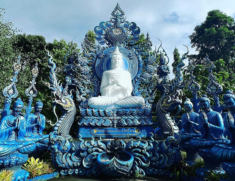 The Buddha Sculpture at the Blue Temple