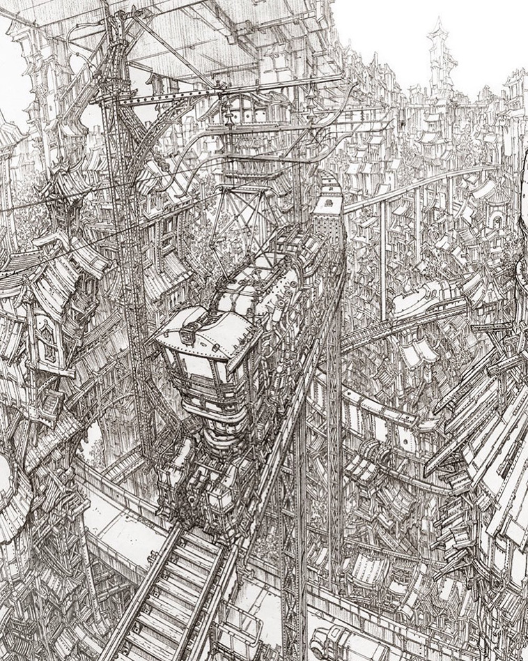 Min Seub Jung: Intricate City Illustrations