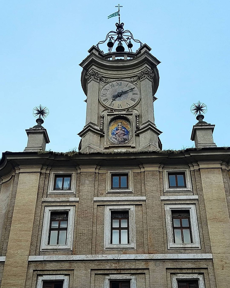 Oratorio dei Filippini clock tower by Francesco Borromini 