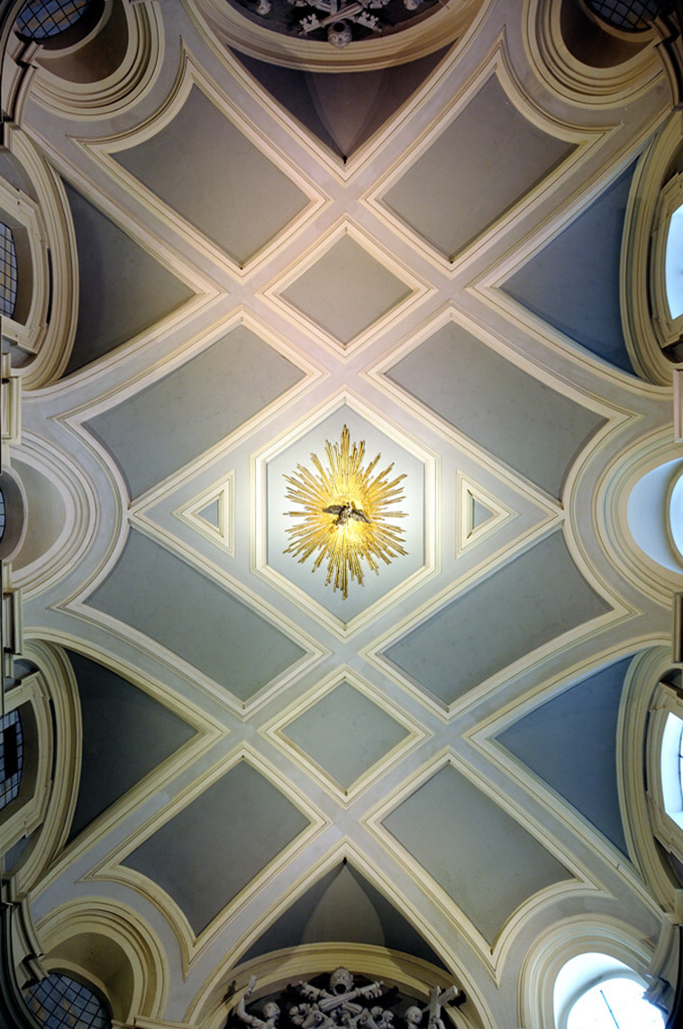 The Re Magi Chapel of the Propaganda Fide ceiling by Francesco Borromini 