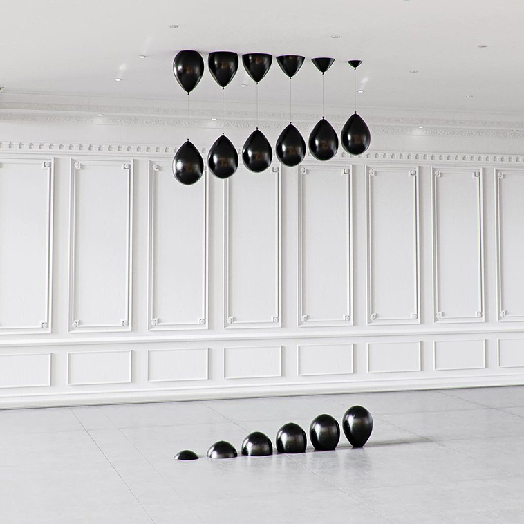 Black Baloons by Tadao Cern