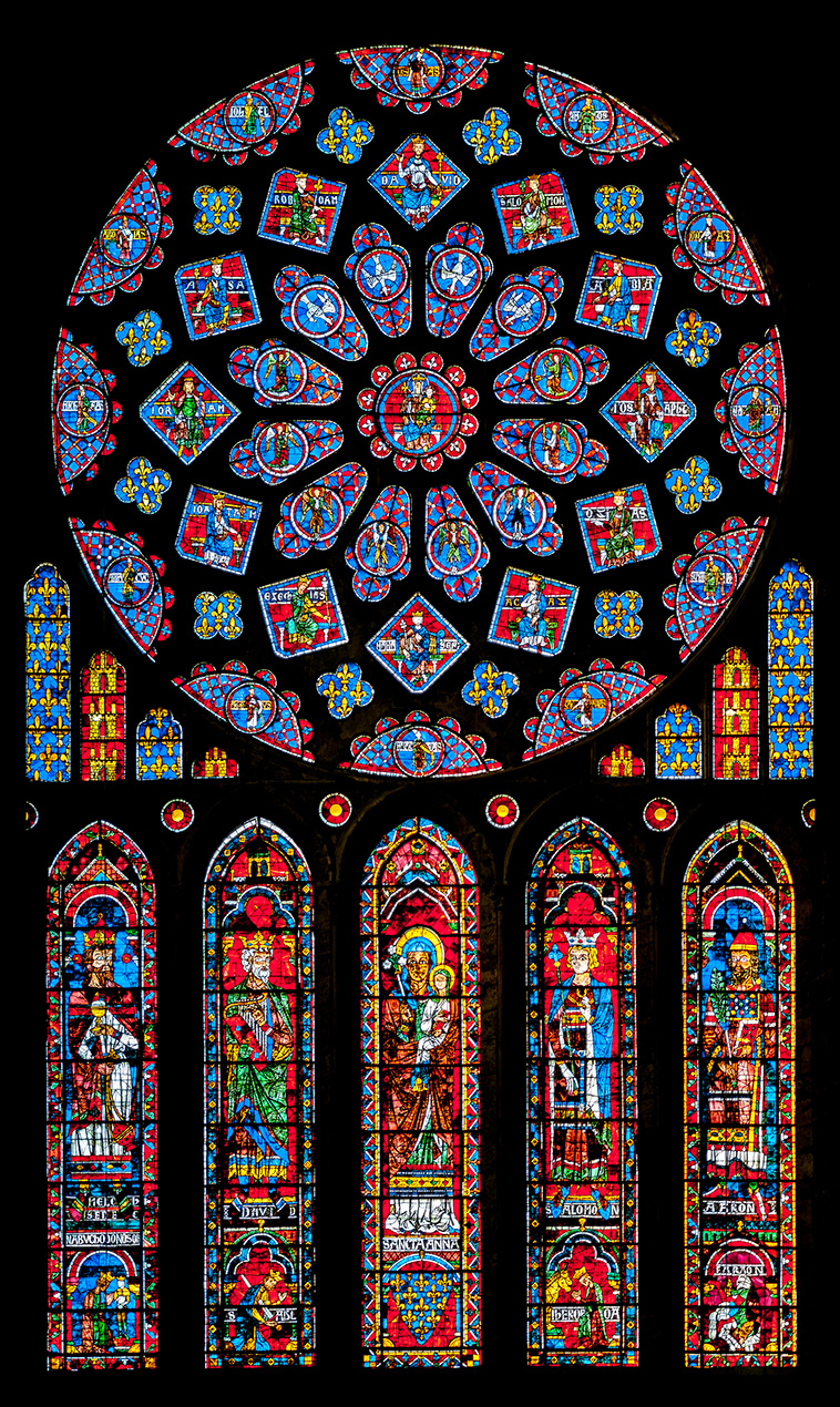 rose window, stained glass
