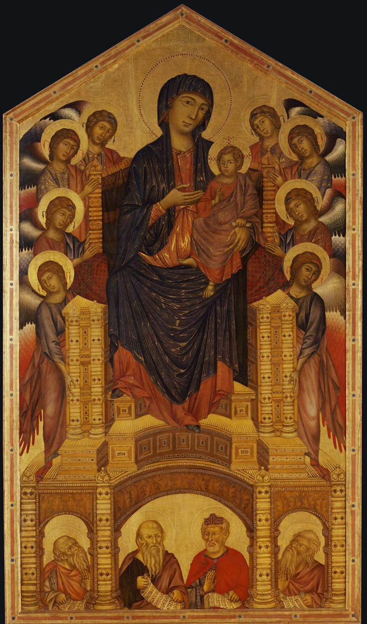 madonna by Cimabue. origins of halo