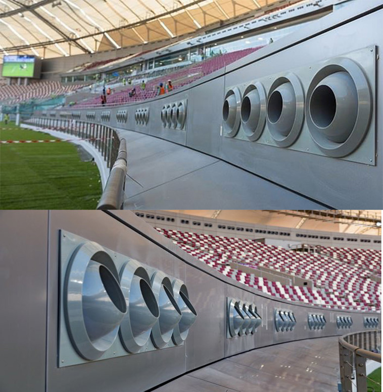 air contitioning in the world cup stadiums