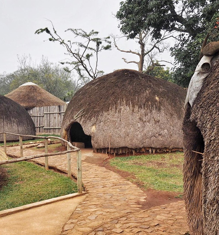 African village huts- Zulu huts