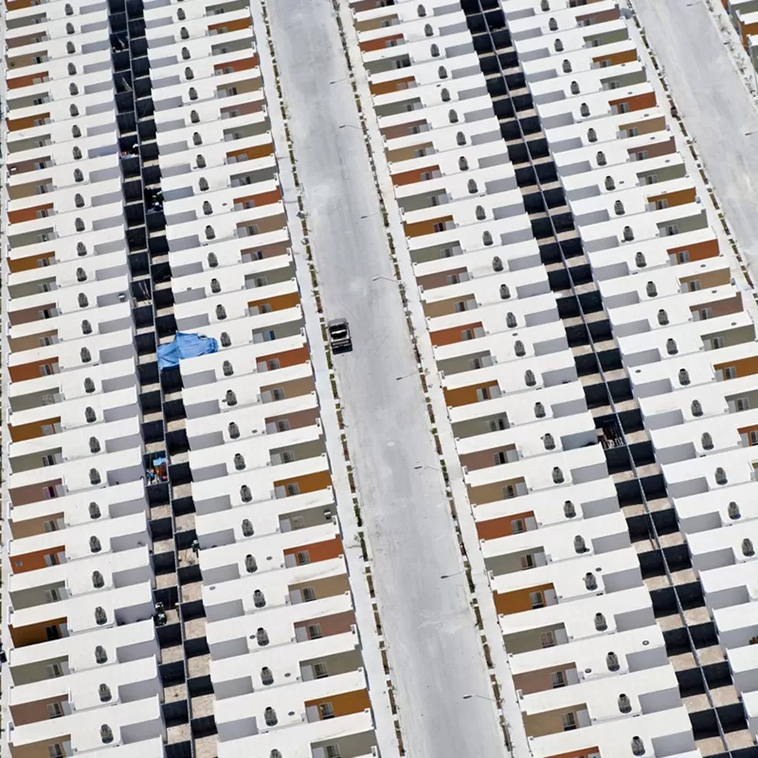 Cadereyta in Nuevo Leon, Mexico tract housing