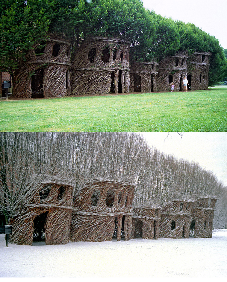 Patrick Dougherty's Nest Houses
