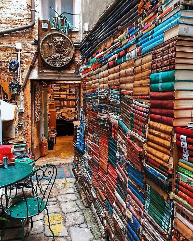 Libreria Acqua Alta in Venice, Italy