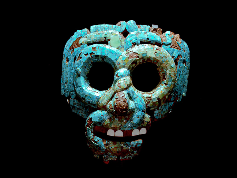 Turquoise Mosaic Mask