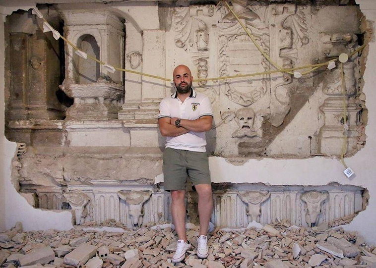 Man Discovers 14th-Century Church Façade While Renovating His House