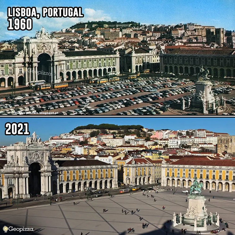 cityscapes then vs. now