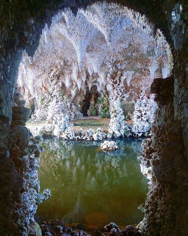 The Crystal Grotto with Man-Made Stalactites