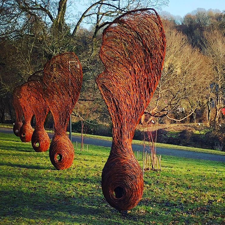 Tom Hare seed sculptures
