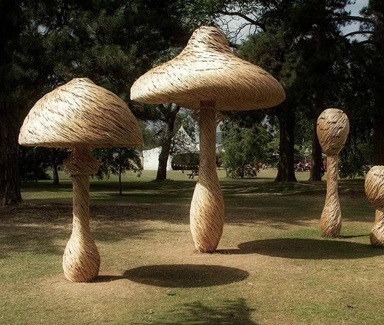 Tom Hare mushrooms sculptures
