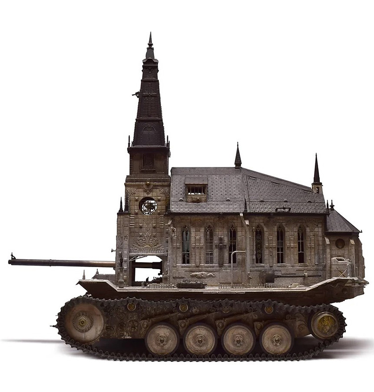 Kris Kuksi church tank