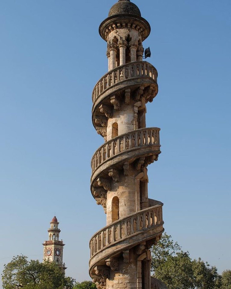 Towers at Mahabat Maqbara Palace in Junagadh, India