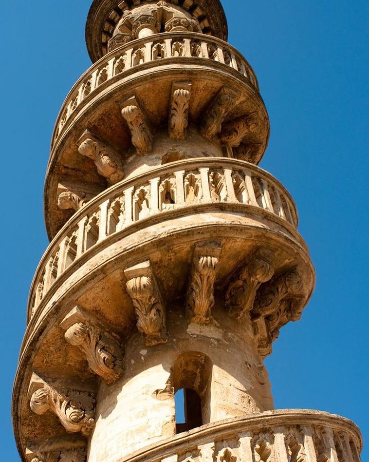 Towers at Mahabat Maqbara Palace in Junagadh, India