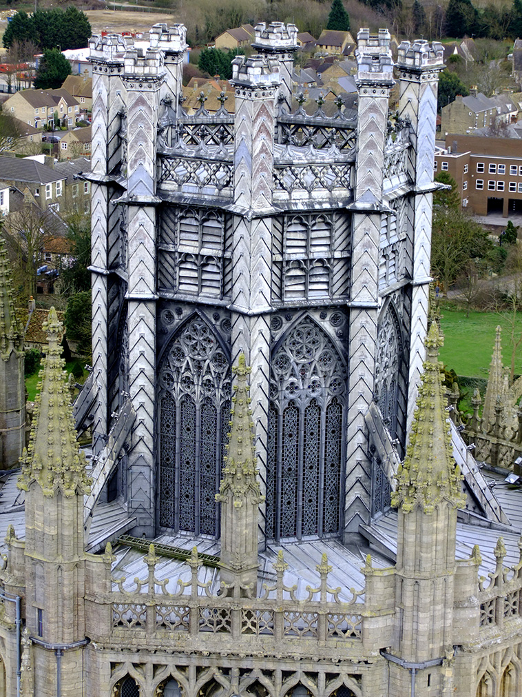 The Octagon Tower of Ely Cathedral in Cambridgeshire, England
