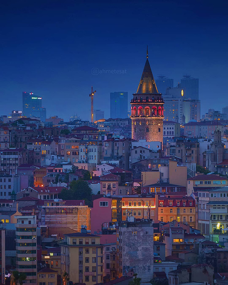 Galata Tower in Istanbul, Türkiye