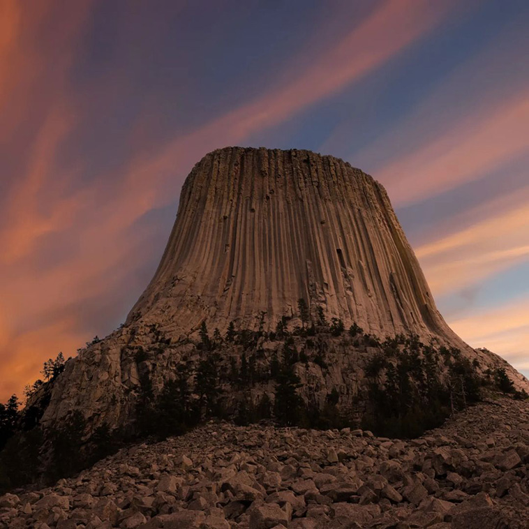 Unusual Rock Formations: Devils Tower in Wyoming