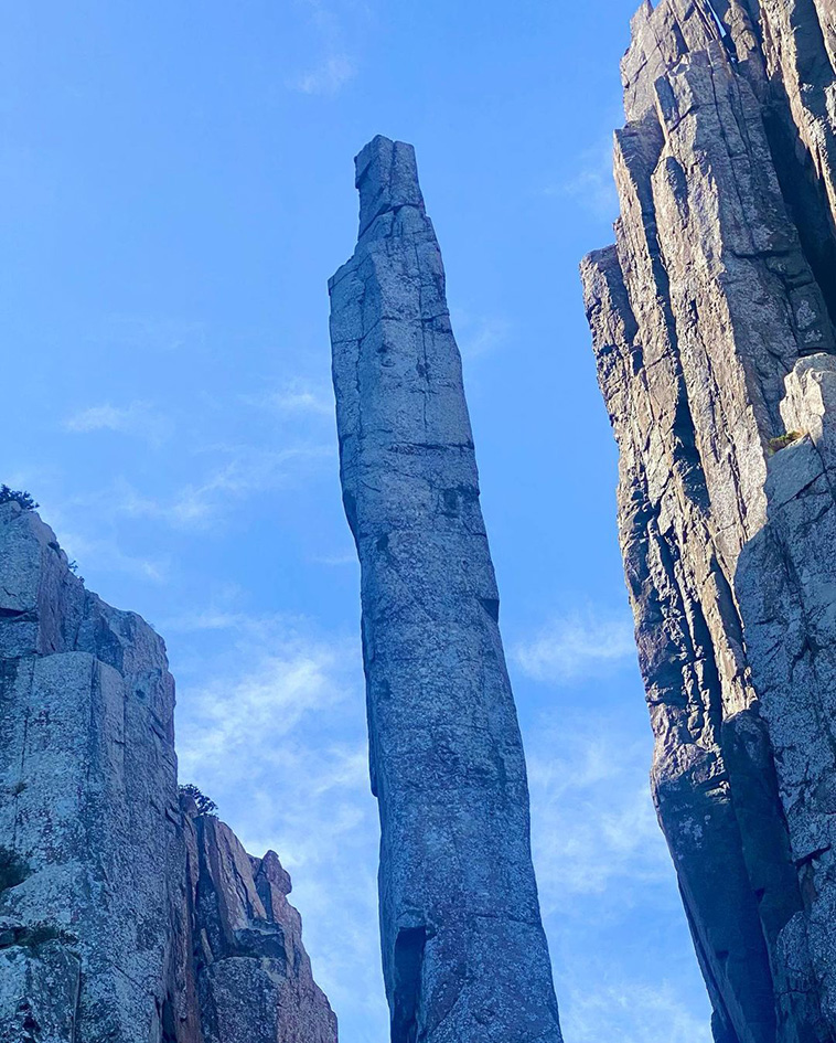 Totem Pole at Cape Hauy in Tasmania, Australia