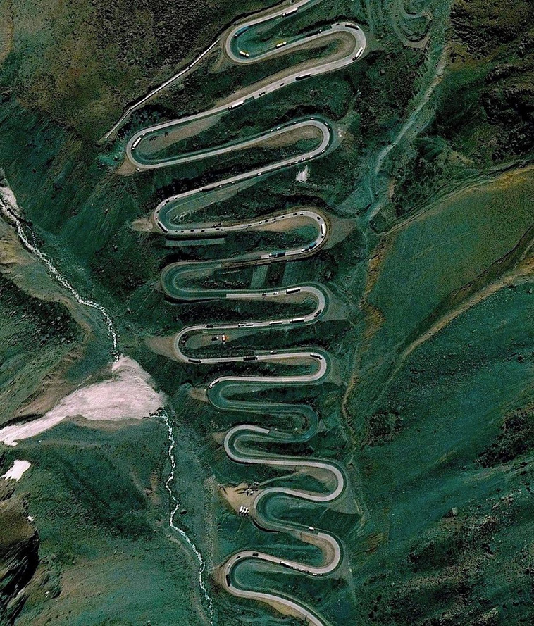 Satellite Images of Paso Internacional Los Libertadores, Los Andes, Valparaiso, Chile