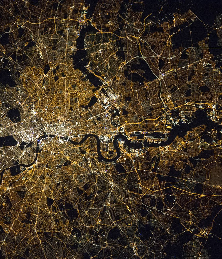 Satellite Images of London, UK