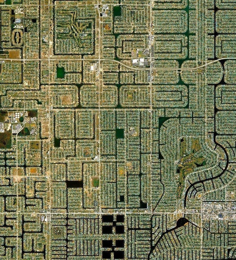 Satellite Images of Cape Coral, Florida, USA