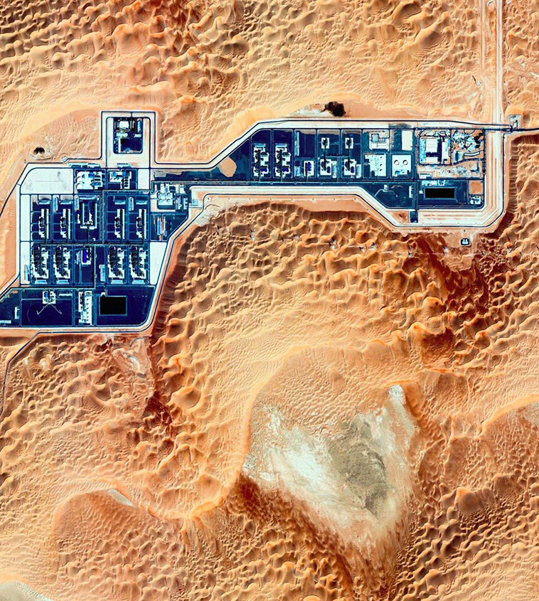 Satellite Images of Bateen Liwa, Abu Dhabi, UAE