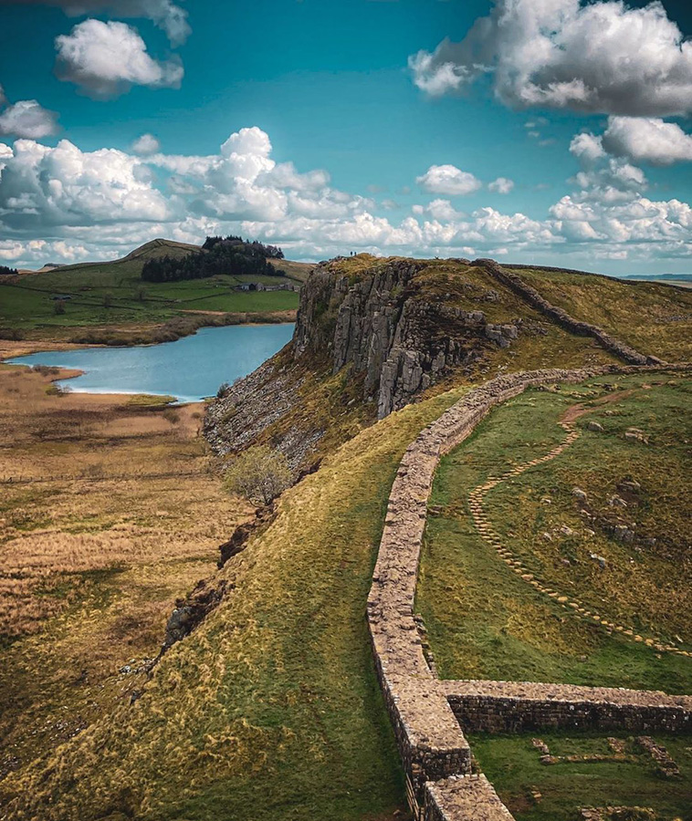 hadrian's wall from above