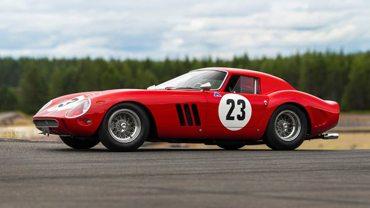 the second most expensive car ever auctioned 1962 Ferrari 250 GTO