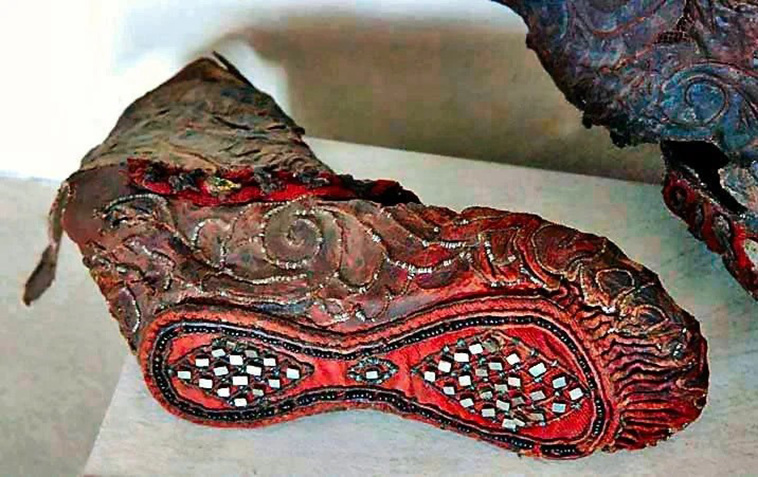 2300-year-old boot of a Scythian woman