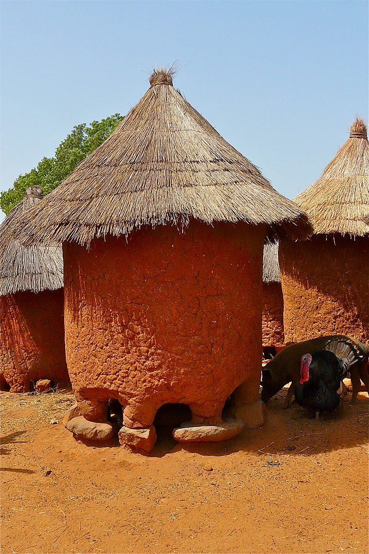 Senoufo Village in Burkina Faso- African village huts