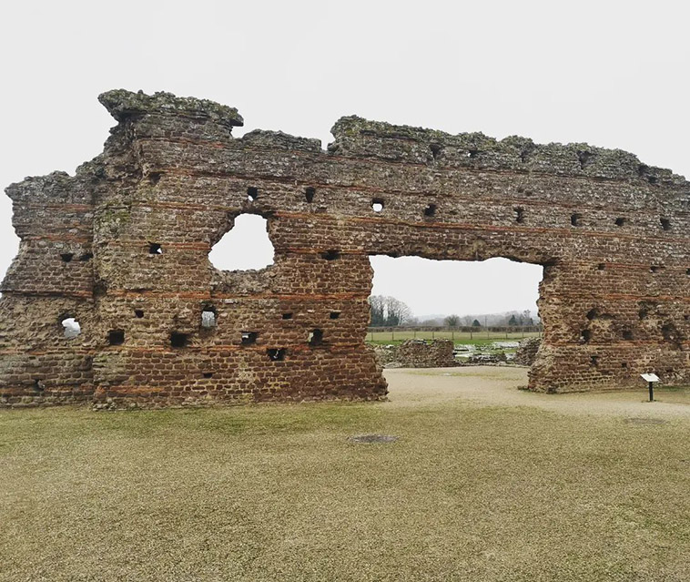 the remains of wroxeter roman city site in britain