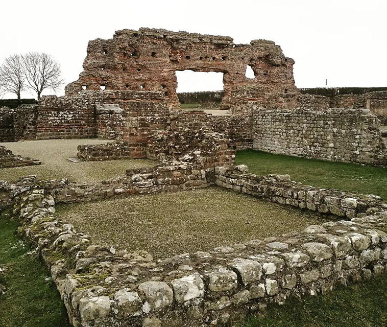 the remains of wroxeter roman site in britain