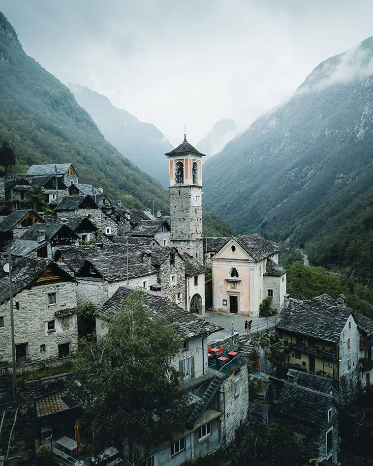 Corippo Village, Switzerland
