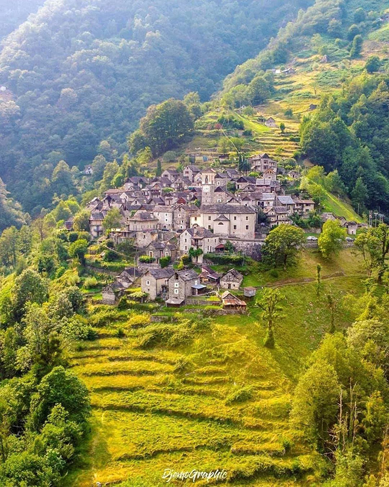 Corippo Village, Switzerland